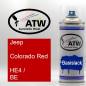 Preview: Jeep, Colorado Red, HE4 / BE: 400ml Sprühdose, von ATW Autoteile West.